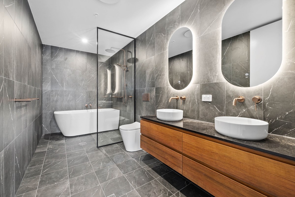 All apartments complete with bath and double vanity